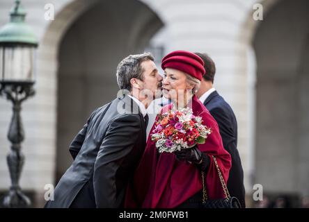 Dronning Margrethe, kronprins Frederik, kronprinsesse Mary, prins Joachim, prinsessen Marie og prinsesse Benedikte, ankommer til Folketingets Ã ¥ bning, tirsdag middag pÃ¥ Christiansborg. /Ritzau/Anthon UngerÂ Â --- la famiglia reale danese partecipa all'apertura del parlamento â€˜Folketingetâ€™ a Copenaghen il 5 ottobre 2017. /Ritzau/Anthon Unger Foto Stock