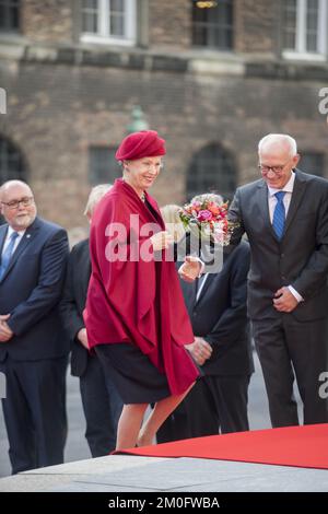 Dronning Margrethe, kronprins Frederik, kronprinsesse Mary, prins Joachim, prinsessen Marie og prinsesse Benedikte, ankommer til Folketingets Ã ¥ bning, tirsdag middag pÃ¥ Christiansborg. /Ritzau/Anthon UngerÂ Â --- la famiglia reale danese partecipa all'apertura del parlamento â€˜Folketingetâ€™ a Copenaghen 5 ottobre 2017.Â nella foto è la principessa Benedikte. /Ritzau/Anthon Unger Foto Stock