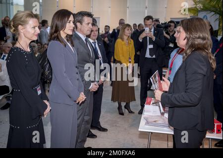 Il 7th 2018 novembre il principe ereditario Frederik e la principessa ereditaria Mary hanno partecipato a un evento gastronomico nordico e italiano a Roma. La coppia del principe ereditario fa parte di un tour di una delegazione d'affari che dura dal 6th al 8th novembre. Foto Stock