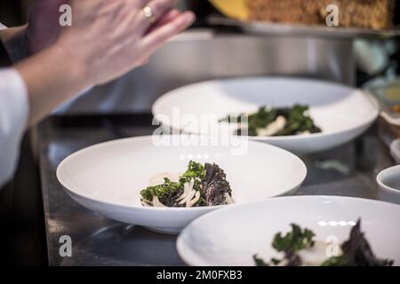 Il 7th 2018 novembre il principe ereditario Frederik e la principessa ereditaria Mary hanno partecipato a un evento gastronomico nordico e italiano a Roma. La coppia del principe ereditario fa parte di un tour di una delegazione d'affari che dura dal 6th al 8th novembre. Foto Stock