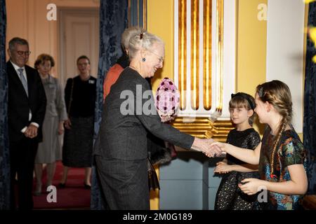 La regina Margrethe e la principessa Benedikte aprono il nuovo tesoro permanente la Camera Fabergé al Museo Amalienborg, venerdì 7th 2020 febbraio. La camera Fabergé espone gioielli russi, oltre a una selezione di gioielli della Corona danese, che si concentrano sugli stretti legami tra le monarchie danese e russa. (Foto: IDA Guldbæk Arentsen / Scanpix 2020) Foto Stock