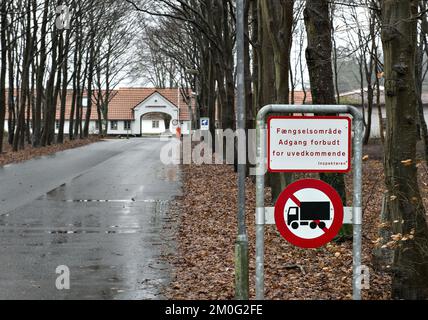 La prigione Kaershovedgard, precedentemente aperta, fuori Ikast, fotografata il 27 gennaio 2017. (Foto: Henning Bagger / Scanpix 2018) Foto Stock