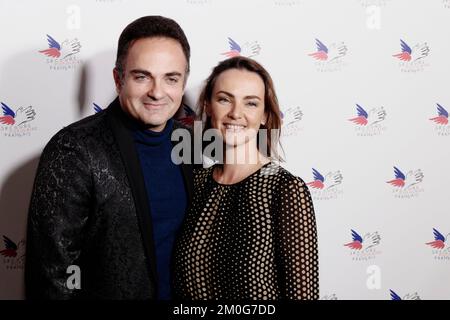 Parigi, Francia. 5th Dec, 2022. Laurent Amar e Delphine Zentout partecipano al Secours Populaire Gala al Musée des Arts forains il 5 dicembre 2022 a Parigi. Foto Stock