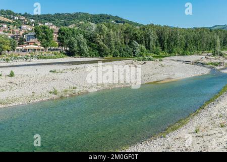 fiume taro, fornovo di taro, italia Foto Stock