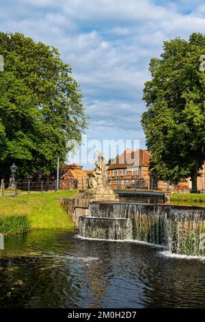 Cascata nel Ludwigslust Palace, Ludwigslust, Germania, Europa Foto Stock