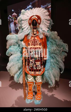 MOSTRA DEI BLACK INDIANS AL QUAI BRANLY MUSEUM Foto Stock