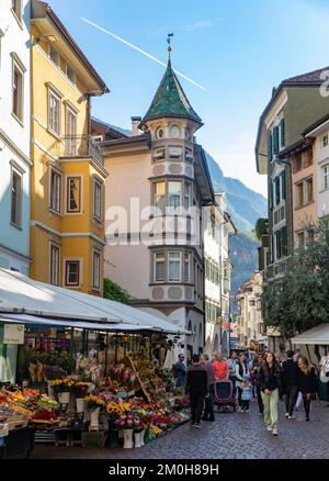 Italia, Trentino Alto Adige, Bolzano città Foto Stock