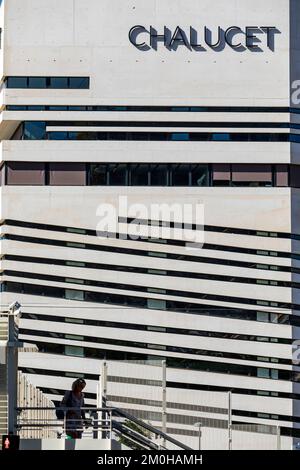 Francia, Var, Toulon, distretto ecologico di Chalucet, Les Beaux Arts, Costruzione della Scuola superiore d'Arte e Design TPM e TVT Innovation Foto Stock