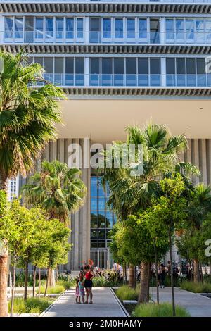 Francia, Var, Tolone, quartiere ecologico di Chalucet, la Casa della creatività Foto Stock