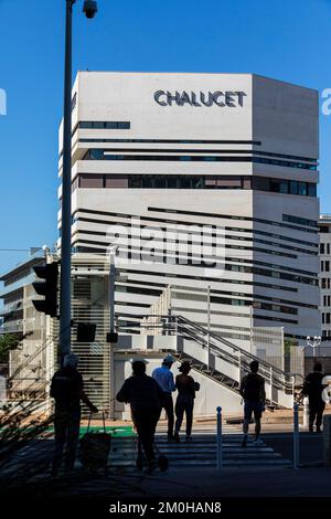 Francia, Var, Toulon, distretto ecologico di Chalucet, Les Beaux Arts, Costruzione della Scuola superiore d'Arte e Design TPM e TVT Innovation Foto Stock