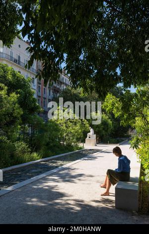 Francia, Var, Tolone, eco distretto di Chalucet, vicolo del Jardin Alexandre 1er Foto Stock