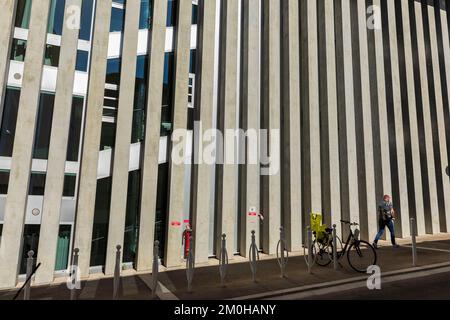 Francia, Var, Tolone, quartiere ecologico di Chalucet, la Casa della creatività Foto Stock