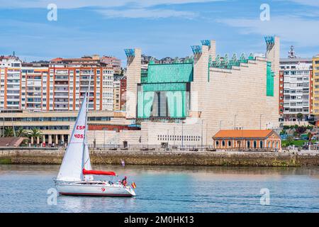 Spagna, provincia di Cantabria, Santander, tappa del Camino del Norte, itinerario di pellegrinaggio spagnolo a Santiago de Compostela Foto Stock