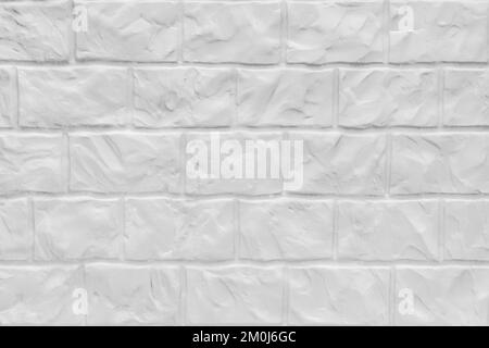 Bianco luce astratta modello decorativo mattoni blocchi parete texture sfondo. Foto Stock