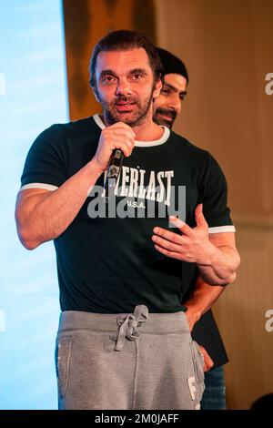 Nuova Delhi, India. 06th Dec, 2022. Sohail Khan, attore di Bollywood visto durante Toddy App (Toddy App è vita notturna e Party App) evento di lancio a Delhi. Credit: SOPA Images Limited/Alamy Live News Foto Stock