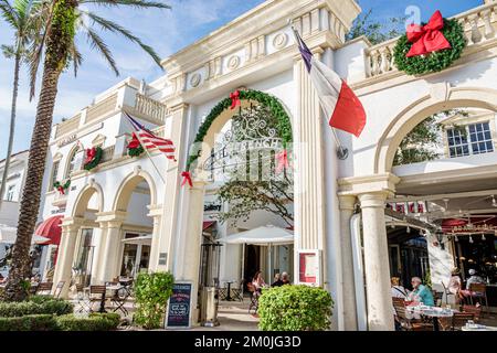 Naples Florida, 5th Fifth Avenue South, fuori dall'entrata frontale edifici, negozi business business negozi mercantili Foto Stock