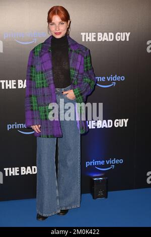 Roma, Italia. 06th Dec, 2022. Anastasia Doga partecipa al tappeto blu del film prime Video "The Bad Guy" al Cinema Barberini. Credit: SOPA Images Limited/Alamy Live News Foto Stock