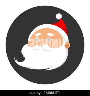 Avatar di Babbo Natale. Illustrazione vettoriale. Illustrazione Vettoriale