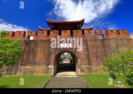 Hengchun South Gate costruito nella dinastia Ching situato a Hengchun Taiwan. Foto Stock