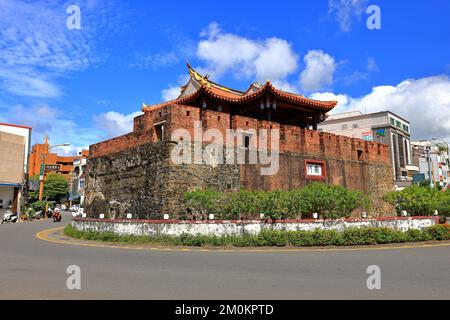 Hengchun South Gate costruito nella dinastia Ching situato a Hengchun Taiwan. Foto Stock