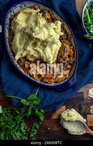 Torta di pollo provenzale Foto Stock