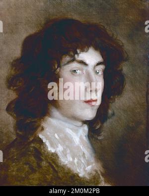 Ritratto di un giovane uomo, dipinto dell'artista inglese Thomas Gainsborough, 1960s Foto Stock