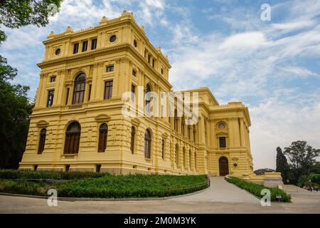 San Paolo, Brasile: Facciata del palazzo storico del Museo Ipiranga a Independence Park Foto Stock