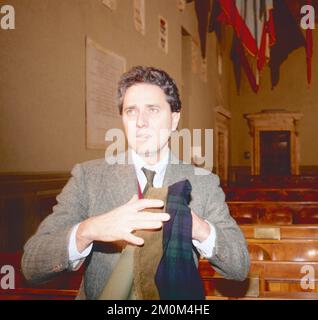 Il politico italiano Francesco Rutelli durante la campagna elettorale per il sindaco di Roma 1993 Foto Stock