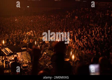 SALMO durante Salmo - Flop Tour 2022, Concerto di Musica della cantante italiana a Eboli (SA), Italia, dicembre 06 2022 Foto Stock