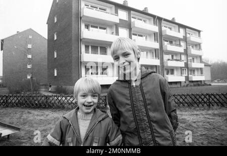 La vita e la vita quotidiana della famiglia di un lavoratore su 11.12.1975 a Duisburg-Walsum, Germania, Europa Foto Stock