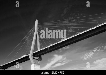 Ponte Köhlbrand, Amburgo, Land Amburgo, Germania, Europa Foto Stock