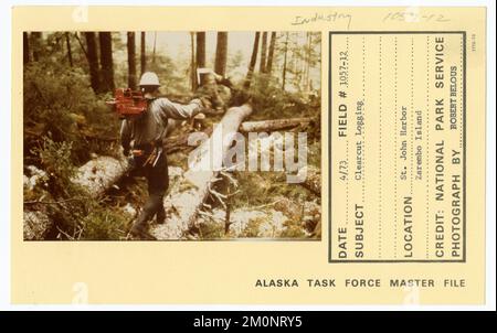 Registrazione di cancellazione. Alaska Task Force fotografie Foto Stock