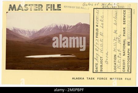 Zona del lago sul fiume Killik. Alaska Task Force fotografie Foto Stock