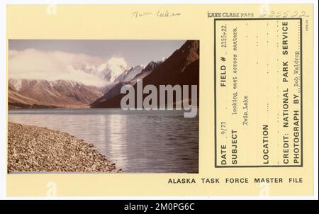 Vista a est sul lago Twin orientale. Alaska Task Force fotografie Foto Stock