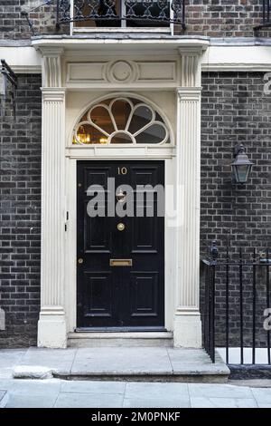 Adam House, un edificio georgiano, ingresso, Londra, Inghilterra, Regno Unito, Regno Unito Foto Stock