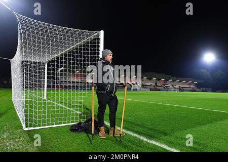 Meadow Park, Borehamwood, 6th dicembre 2022. Una visione generale durante la partita della Vanarama National League tra Boreham Wood e Oldham Athletic a Meadow Park, Borehamwood, martedì 6th dicembre 2022. (Credit: Eddie Garvey | Credit: MI News & Sport /Alamy Live News Foto Stock