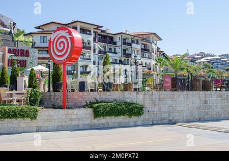 Zona costiera della località di Sveti Vlas, Bulgaria. Foto Stock