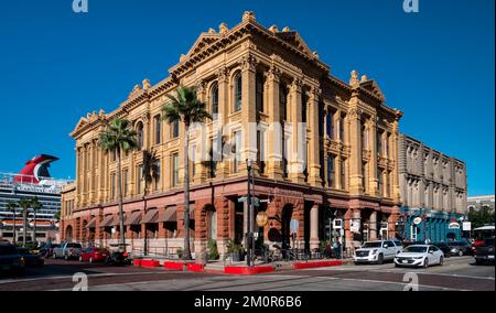 Galveston, TX, US: Vista degli Hutchings, Sealy e Co.. Edifici. Gli edifici sono stati progettati da Nicholas J. Clayton e costruiti a Galveston, Texas. Foto Stock