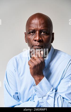 Ritratto di un uomo afro-americano maturo professionista Foto Stock