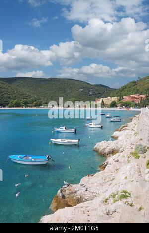 Villaggio di Rabac,Istria,mare adriatico,Croazia Foto Stock