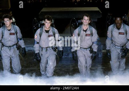 Ghostbusters Aykroyd, Murray, Ramis, Hudson Foto Stock