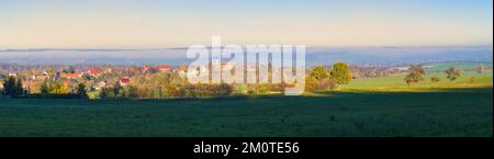 Vista panoramica in Germania Bleicherode Foto Stock