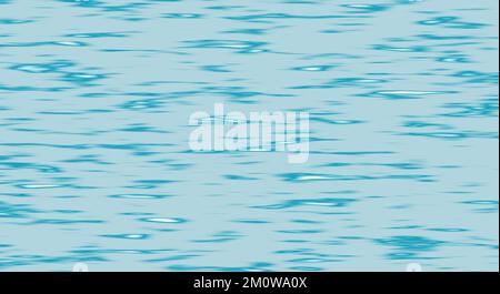 Blu sfocato piscina forma onde su sfondo chiaro con rendering 3D illustrazione per concetti di mare e acqua Foto Stock