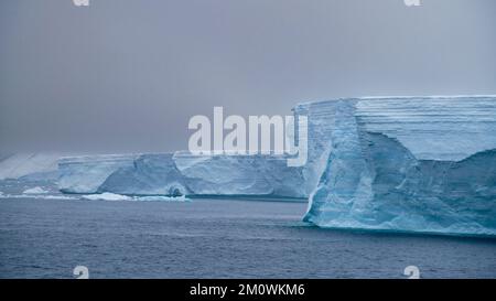 Iceberg tabulare deriva in Antartico Sound, Antartide. Foto Stock