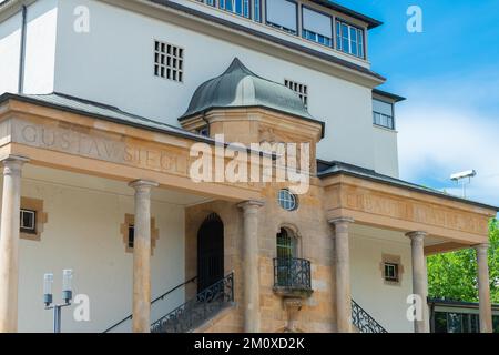 Gustav Siegle Haus, Leonhardsviertel, Stuttgart-Mitte, eventi culturali, Baden-Württemberg, Germania, Europa Foto Stock