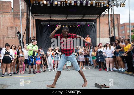 Scene del PVD Fest di Providence, Rhode Island, negli Stati Uniti Foto Stock