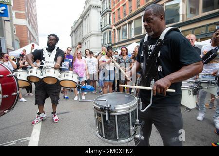 Scene del PVD Fest di Providence, Rhode Island, negli Stati Uniti Foto Stock