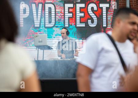 Scene del PVD Fest di Providence, Rhode Island, negli Stati Uniti Foto Stock