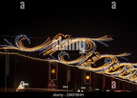 Il vecchio porto di Doha è stato risviluppato nel quartiere di Mina, Box Park, Qatar Foto Stock