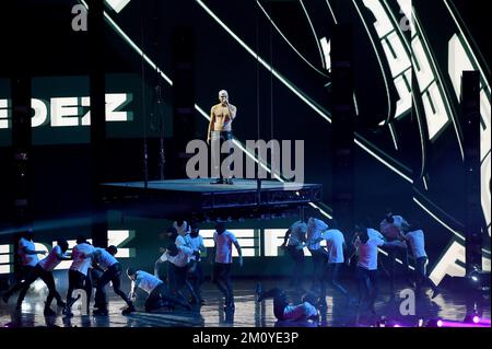 Milano, Italia. 08th Dec, 2022. Milano, finale X-Factor all'Assago Forum - Fedez Credit: Independent Photo Agency/Alamy Live News Foto Stock